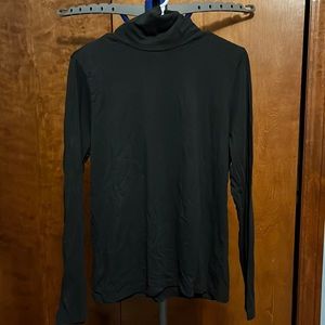 J. Crew Black Cotton Turtleneck